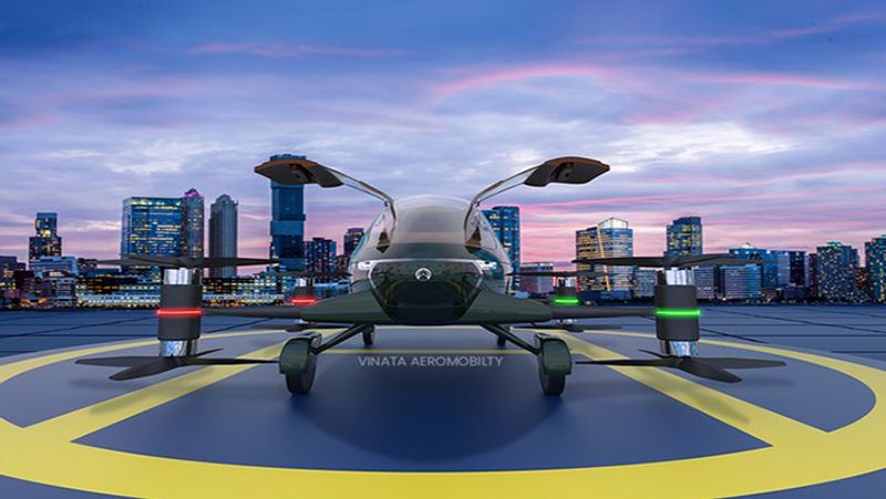 Indian company Vinata Aeromobility develop flying car, Jyotiraditya Scindia was happy to see the model
