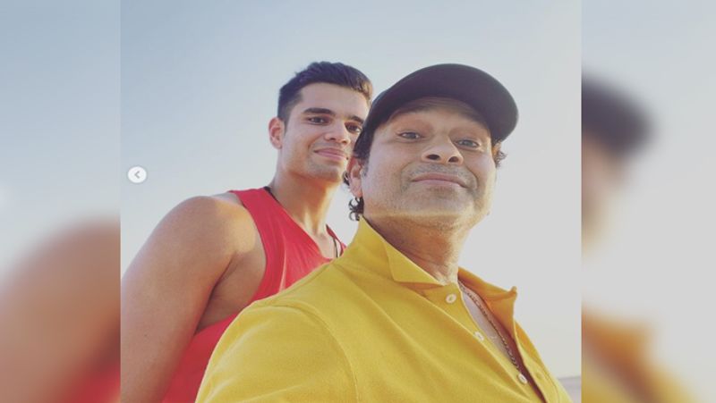 IPL 2021: Sachin Tendulkar Shares photo with Son Arjun Tendulkar at Beach, says with my SONshine