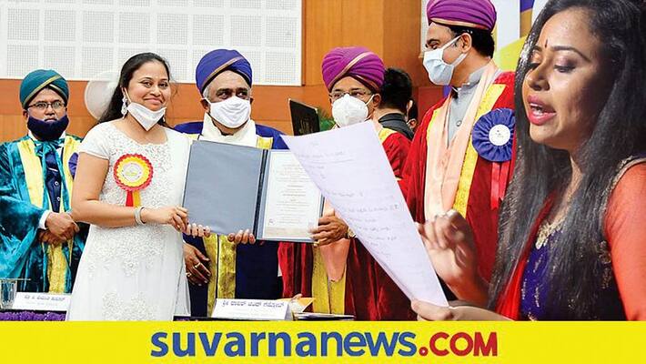 Playback singer Priyadarshini awarded an doctorate for her research on movie songs dpl Playback singer Priyadarshini awarded an doctorate for her research on movie songs dpl