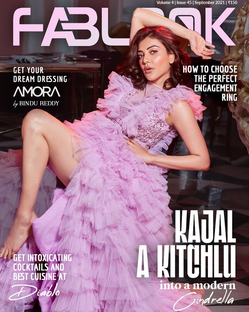kajal aggarwal rises heat in black designer wear her latest photos blows your mind for sure