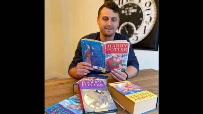 Harry Potter is selling first edition of Harry Potter Harry Potter is selling first edition of Harry Potter