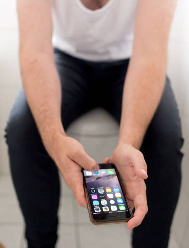 Using smartphone in the toilet may give you piles bmm