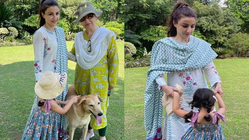 soha ali khan pray for father mansoor ali khan pataudi with mother Sharmila Tagore on his death anniversary