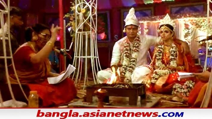 Mahishadal witnessed a wedding in the priesthood of a female priest breaking the tradition bpsb Mahishadal witnessed a wedding in the priesthood of a female priest breaking the tradition bpsb