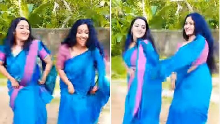 Manju Pathros with Dance at Series Aliyans Location Manju Pathros with Dance at Series Aliyans Location