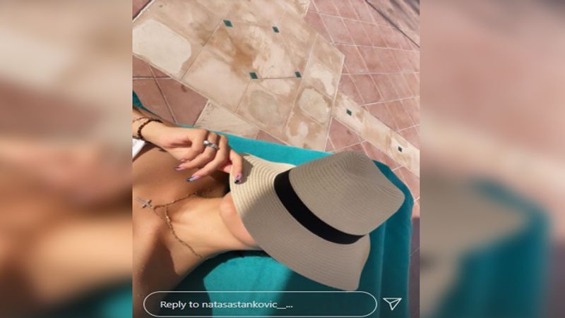 IPL 2021: Hardik Pandya wife Natasa Stankovic Enjoys on beach, shore beautiful pictures
