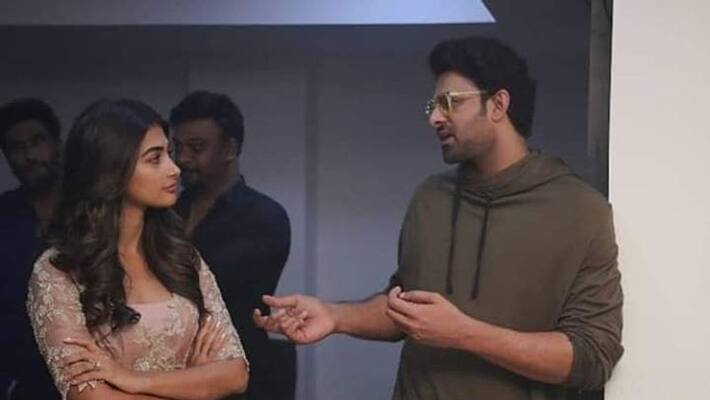 prabhas not happy with pooja hegde behaviour chemistry not good between two prabhas not happy with pooja hegde behaviour chemistry not good between two