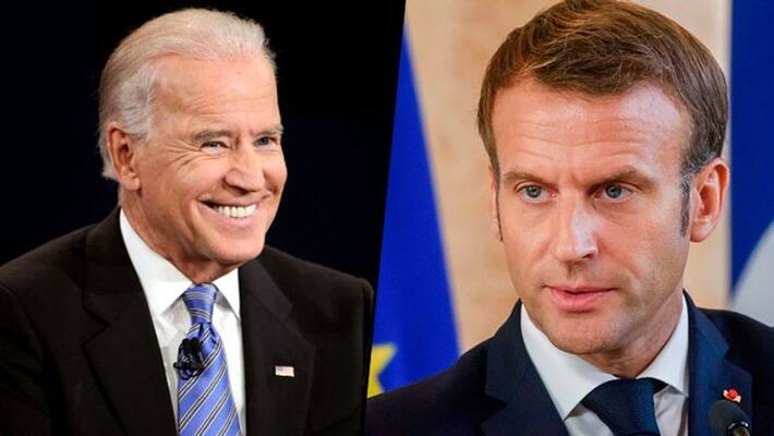 Joe Biden Emmanuel Macron talk to resolve spat over submarine row gcw Joe Biden Emmanuel Macron talk to resolve spat over submarine row gcw