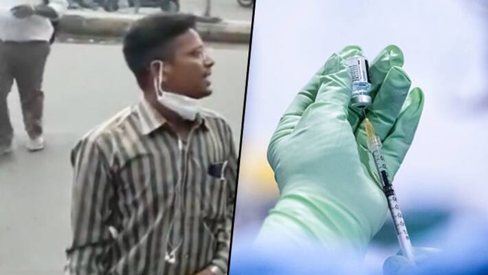 Man encourages vaccination drive at bus stand; hilarious video goes viral - gps Man encourages vaccination drive at bus stand; hilarious video goes viral - gps