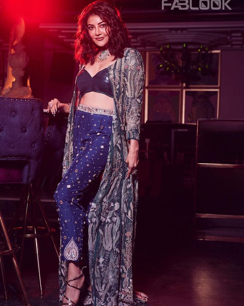 Kajal Aggarwal in an ultra modern fashion outfit latest photo shoot photos