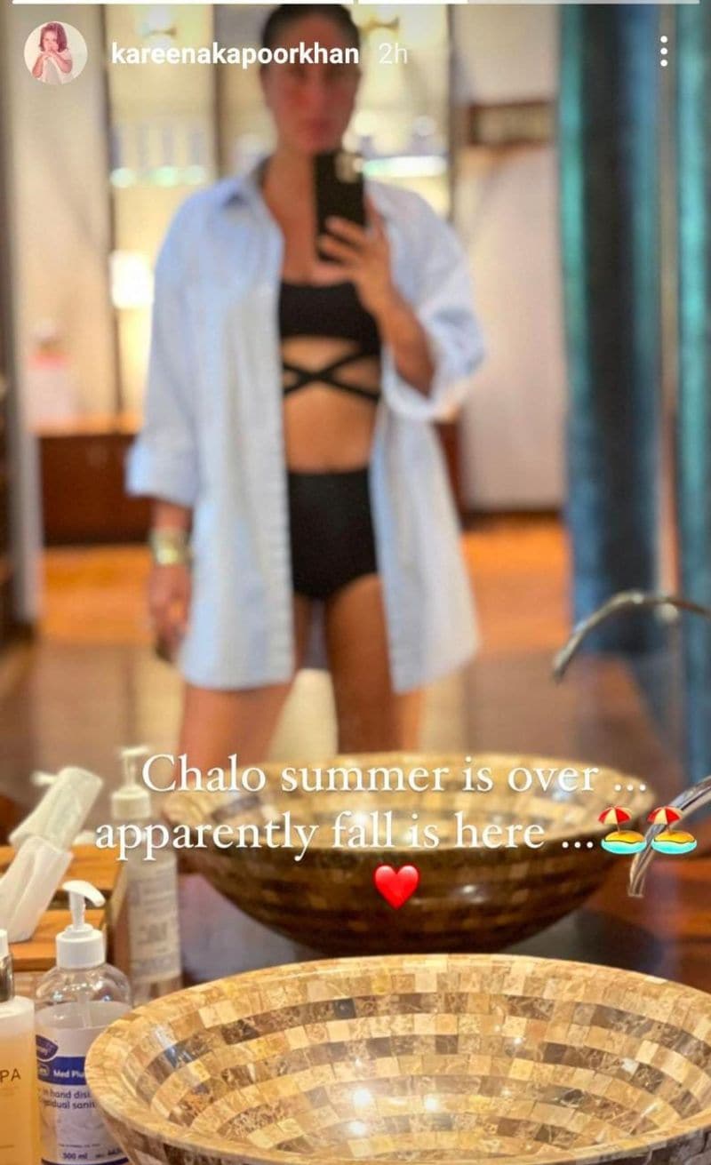 Kareena Kapoor bids goodbye to summer in style; actress flaunts sexy bikini in Maldives-SYT