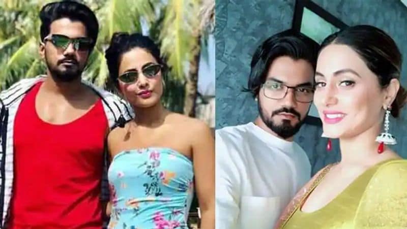 Hina Khan seen getting romantic with Neha Dhupia husband Angad Bedi