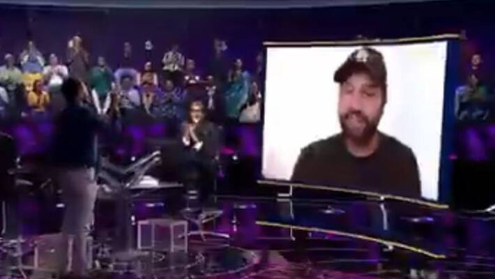 IPL 2021 Rohit sharma fulfils fans dream appeared in Kaun Banega Crorepati 13 on Video call ckm IPL 2021 Rohit sharma fulfils fans dream appeared in Kaun Banega Crorepati 13 on Video call ckm