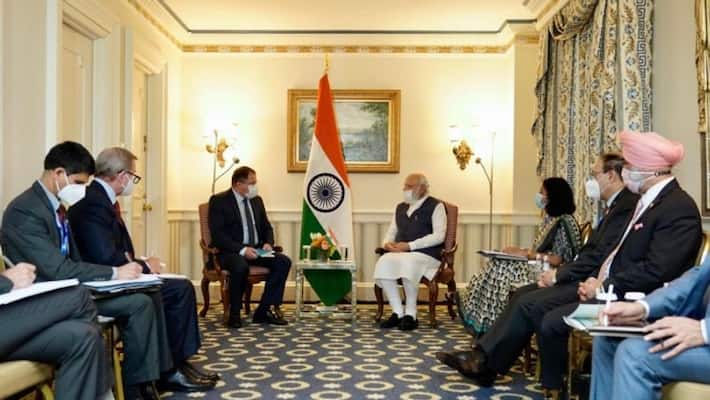 modi in usa PM had a good meeting with Cristiano Amon, CEO of Qualcomm bsm modi in usa PM had a good meeting with Cristiano Amon, CEO of Qualcomm bsm