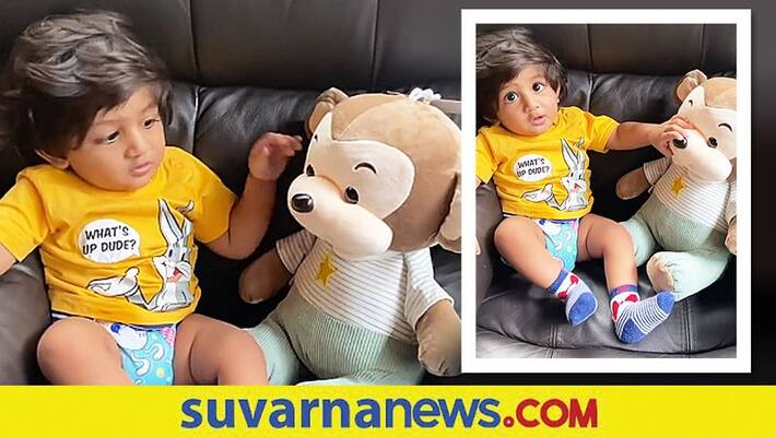 Raayan Raj Sarja completes 11 months Meghana Raj shares special video vcs Raayan Raj Sarja completes 11 months Meghana Raj shares special video vcs