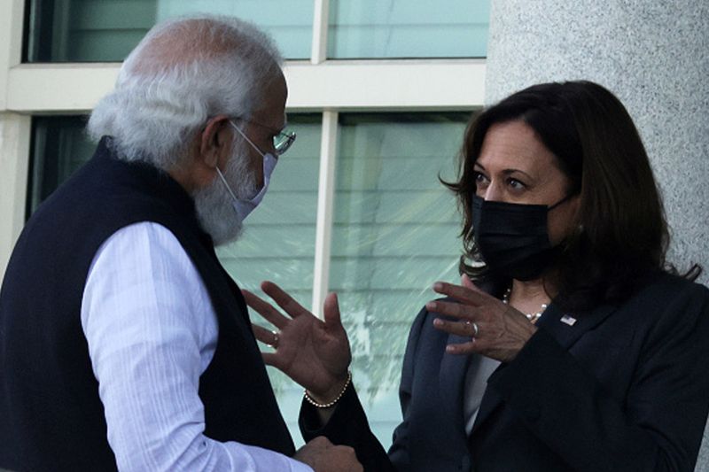 Modi US Visit, PM Narendra Modi and US Vice President Kamala Harris first meeting in Washington see photos