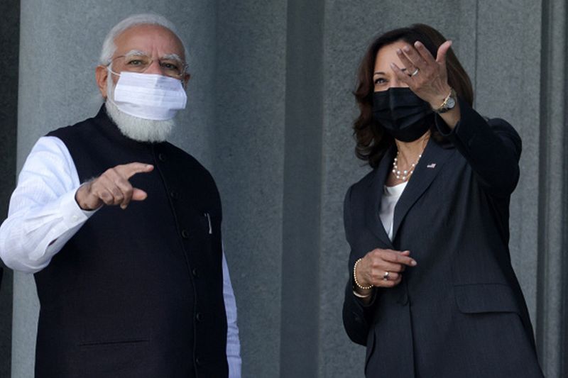 Modi US Visit, PM Narendra Modi and US Vice President Kamala Harris first meeting in Washington see photos