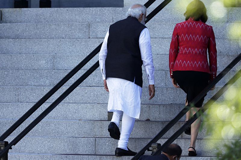 Modi US Visit, PM Narendra Modi and US Vice President Kamala Harris first meeting in Washington see photos