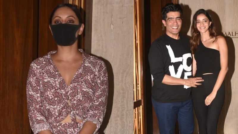 malaika arora spotted in black sizzling gown with nude makeup at late night party