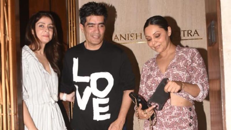 malaika arora spotted in black sizzling gown with nude makeup at late night party