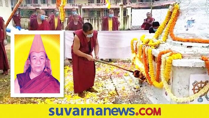Funeral of Buddhist Monk 15 Days After His Death at Mundgod in Uttara Kannada grg Funeral of Buddhist Monk 15 Days After His Death at Mundgod in Uttara Kannada grg