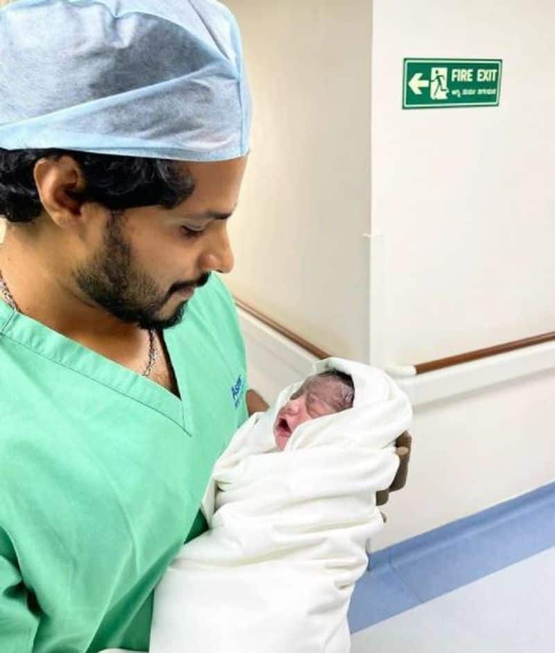 Actor Politician Nikil Kumaraswamy and Revathi blessed with a baby boy vcs