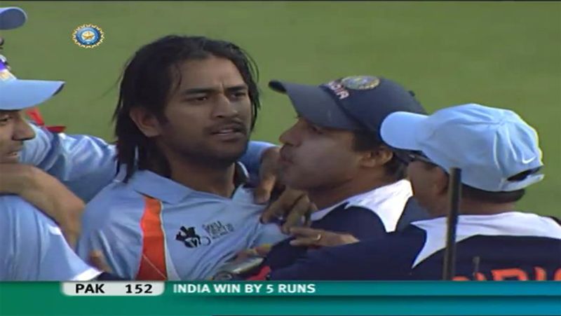 MS dhoni and team created history this day by defeating Pakistan in T20 world cup