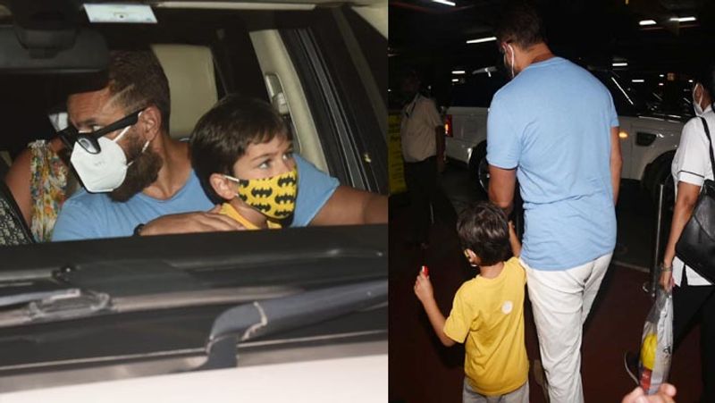 kareena kapoor and saif ali khan son taimur ali khan get anrgy on airport