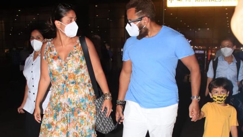kareena kapoor and saif ali khan son taimur ali khan get anrgy on airport