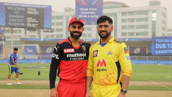 CSK captain MS Dhoni won the toss and decided to bowl first against RCB in IPL 2021 at UAE spb CSK captain MS Dhoni won the toss and decided to bowl first against RCB in IPL 2021 at UAE spb