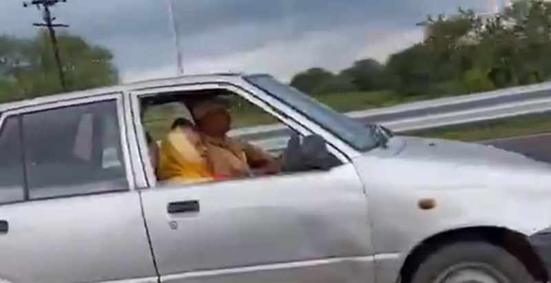 wow Amazing 90 year old Grandma drives Maruti 800 car video goes viral CM also praised