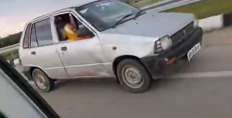 wow Amazing 90 year old Grandma drives Maruti 800 car video goes viral CM also praised