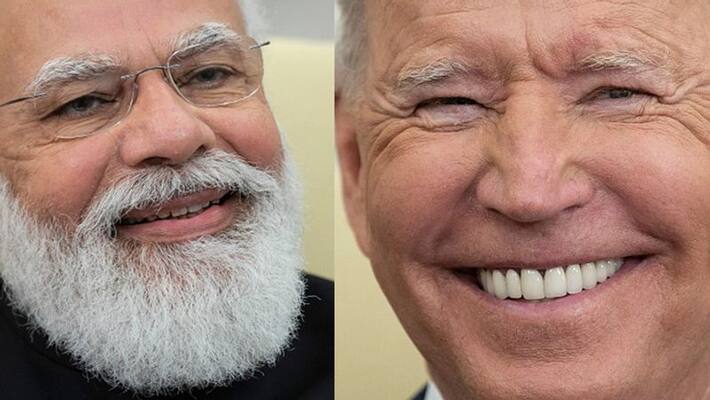 Joe Biden funny style during his meeting with PM Modi at the White House Joe Biden funny style during his meeting with PM Modi at the White House