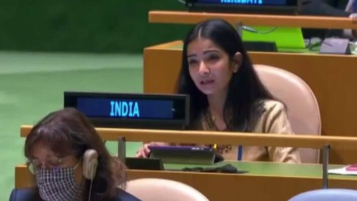 Immediately vacate PoK India strong reply to Pak PM Imran Khan at UNGA Sneha Dubey Immediately vacate PoK India strong reply to Pak PM Imran Khan at UNGA Sneha Dubey