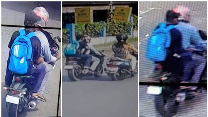 chain snatching incident caught on cctv in kottayam town chain snatching incident caught on cctv in kottayam town