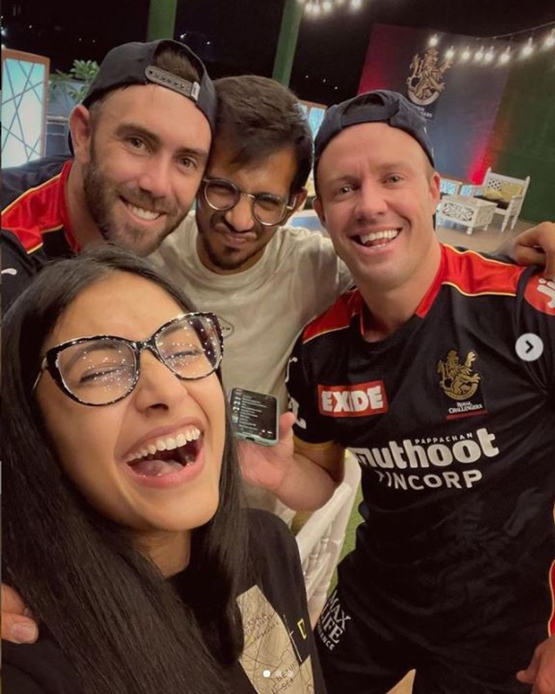 IPL 2021, RCB vs CSK - Yuzvendra Chahal's wife Dhanashree Verma gets trolled for cheering RCB ALB