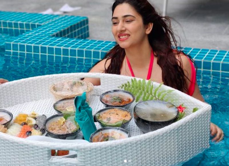 Biggboss fame Disha Parmar heats up internet in hot pink bikini shares photos from Maldives dpl