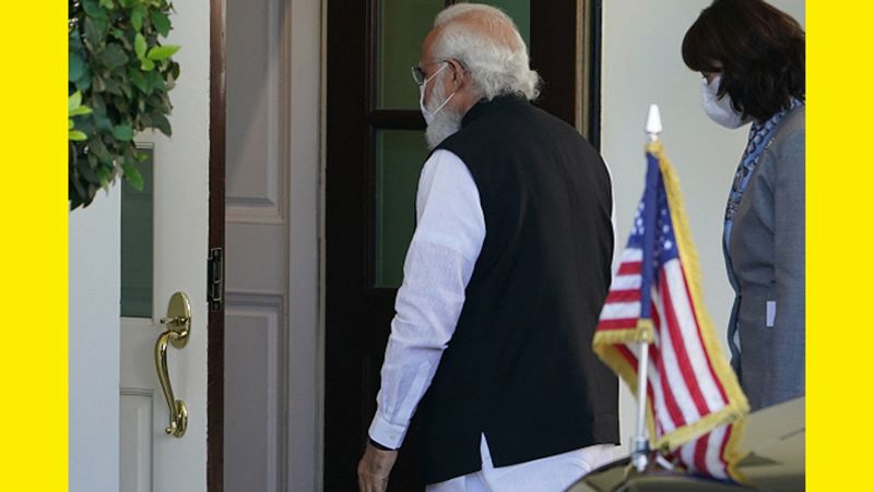 Fake claim is going viral with a picture of PM Modi and Joe Biden meeting