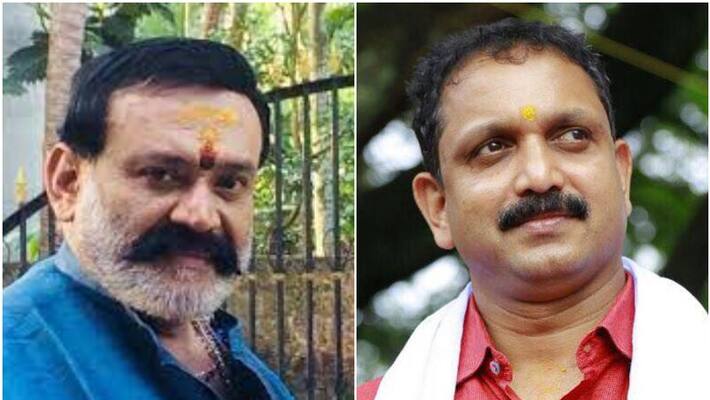 actor Santhosh k nair against bjp state president K surendran actor Santhosh k nair against bjp state president K surendran