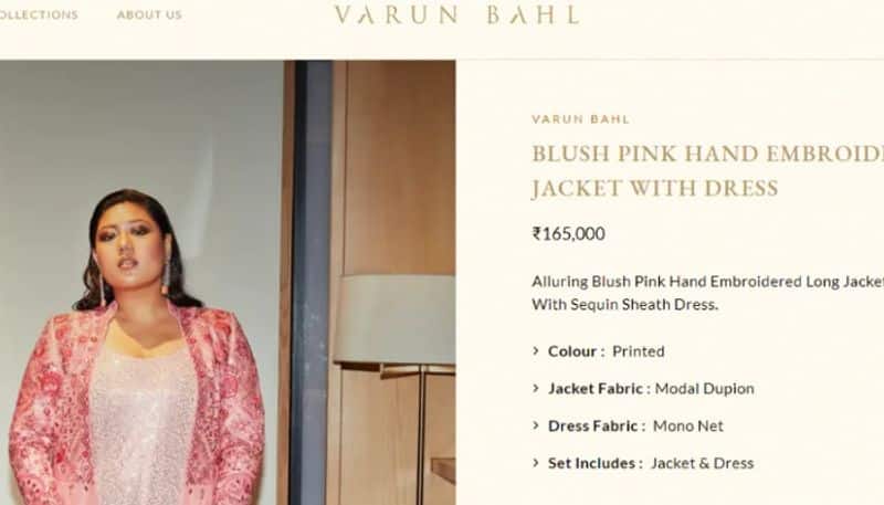 Bipasha Basu in a blush pink jacket and dress
