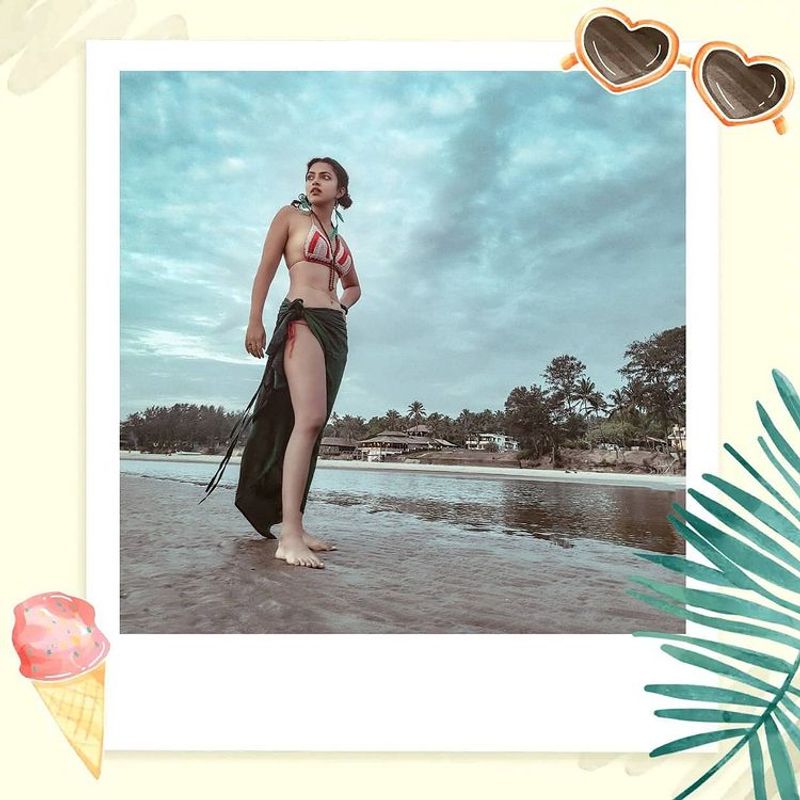 Actress Amala paul take photo shoot with hot bikini dress