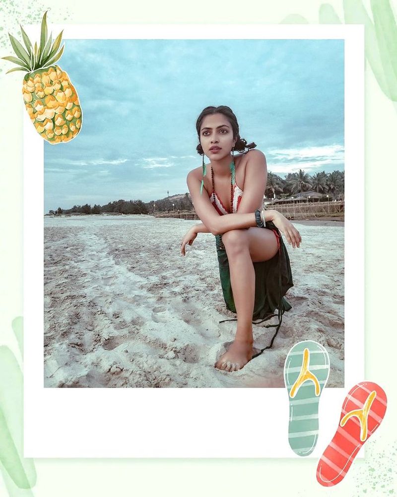 Actress Amala paul take photo shoot with hot bikini dress