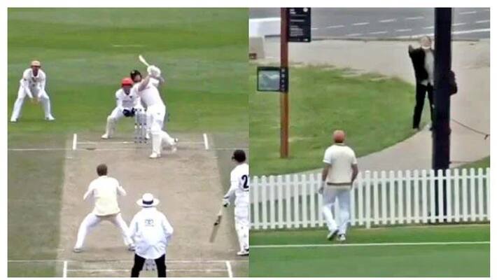 Australian cricketer Hilton cartwright hits biggest six in first class cricket creates record Australian cricketer Hilton cartwright hits biggest six in first class cricket creates record