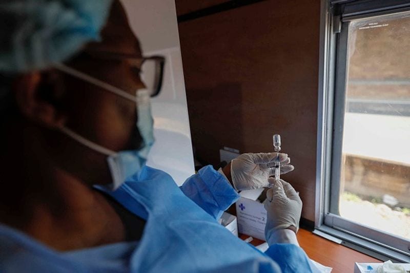 Transvaco train in South Africa takes doses to backward area