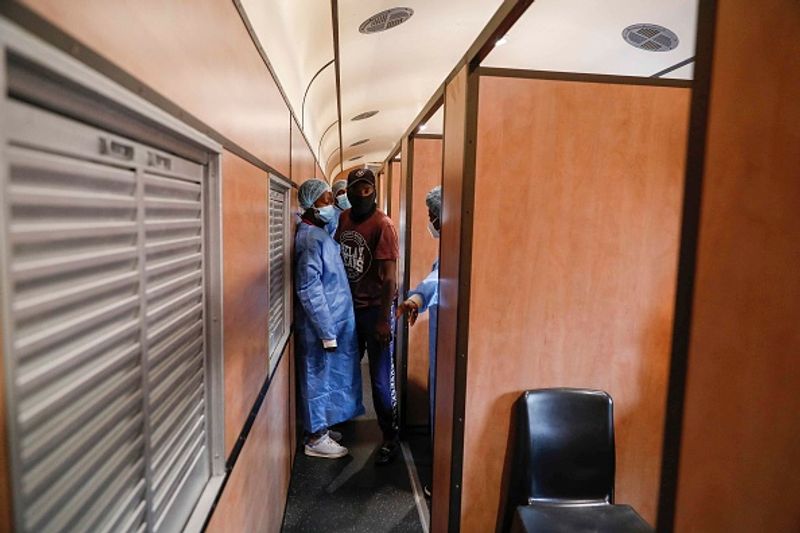 Transvaco train in South Africa takes doses to backward area