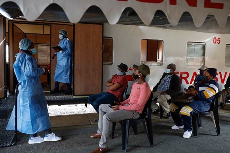 Transvaco train in South Africa takes doses to backward area