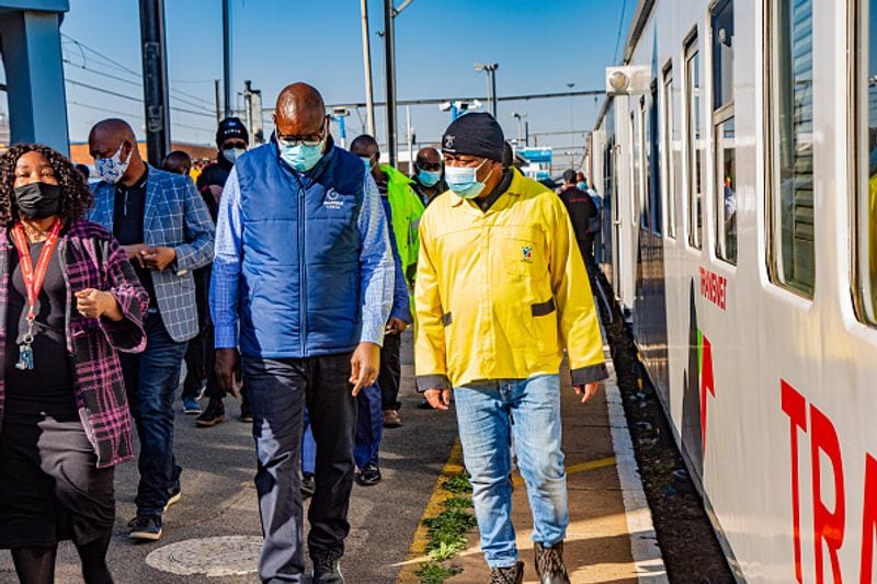 Transvaco train in South Africa takes doses to backward area