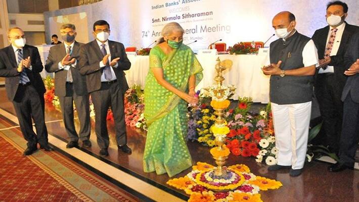 Urgent need to scale up banking, need at least 4-5 more SBI sized banks: Nirmala Sitharaman-dnm Urgent need to scale up banking, need at least 4-5 more SBI sized banks: Nirmala Sitharaman-dnm