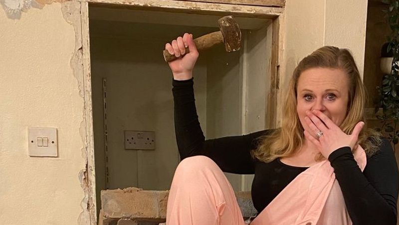 Britain couple found a secret door inside the house