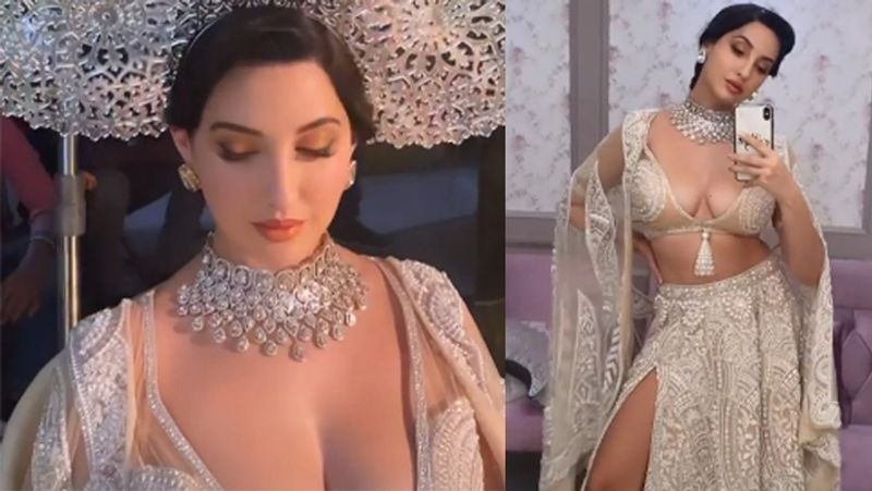 Bollywood actress Nora Fatehi brutally trolled for her bold cleavage revealing outfit BRd